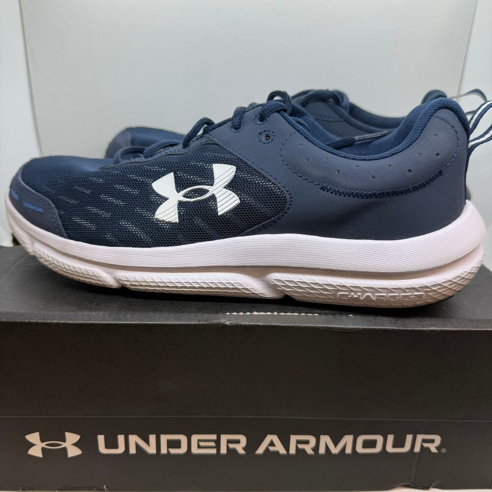 Under Armour Charged Assert 10 Running Shoes Men's Size 8.5 Navy Blue 3026176